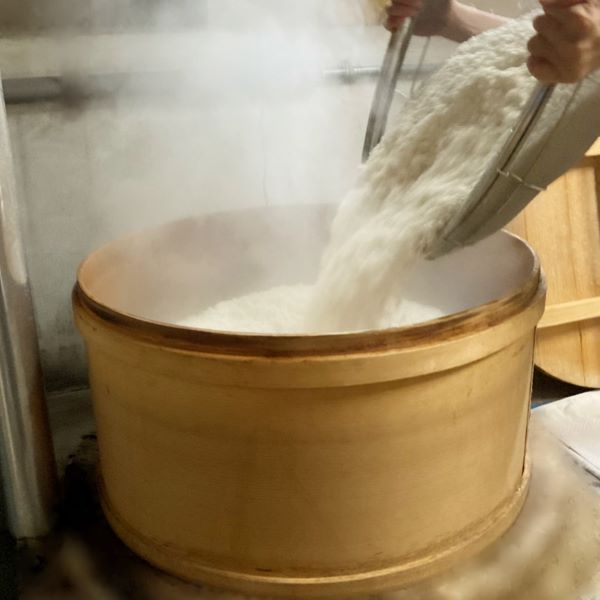 蒸米中の画像